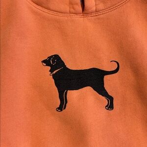 The Black Dog Classic Orange Kids Hooded Sweatshirt